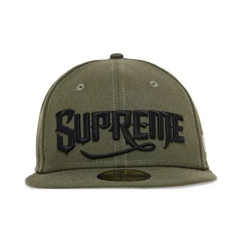 Supreme x New Era Кепки Мужские Оливковые