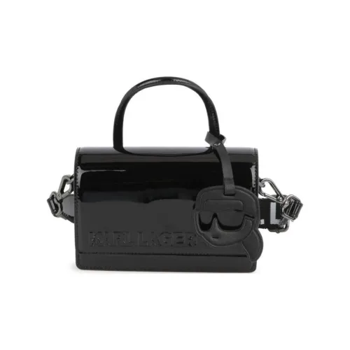 KARL LAGERFELD Полиэстер Портативная Сумка через плечо Сумка на плечо Детская Обсидиан Черная