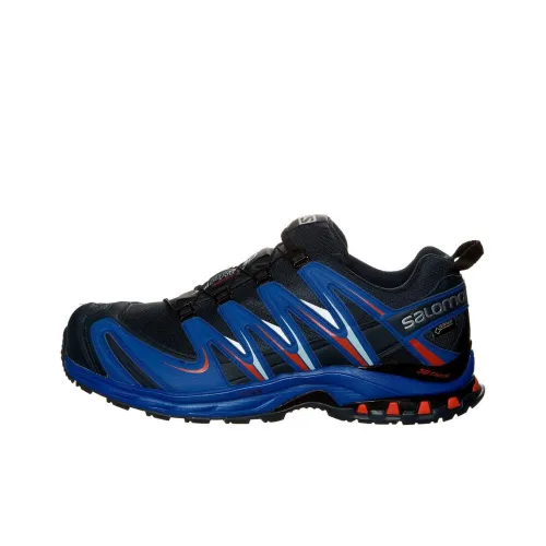 SALOMON XA PRO 3D противоскользящий устойчивый к истиранию водонепроницаемый низкий топ беговые кроссовки мужской синий черный