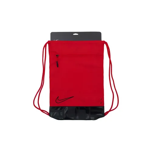 Nike Полиэстер Хранение Сумка Баскетбольная Сумка Рюкзак Стандартный Унисекс Черный Красный