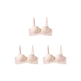 Розовая кожа / 3 упаковки в однотонном стиле