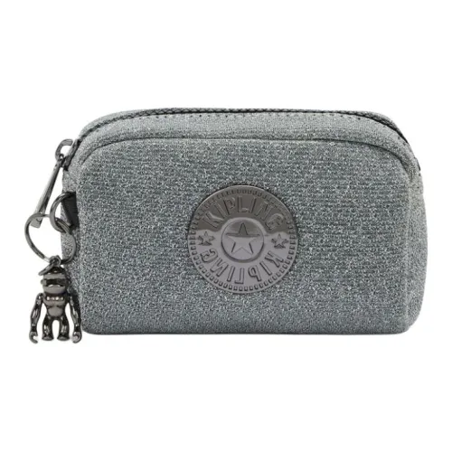 Kipling Полиэстер Клатч Маленький Женская Серебряный Серый