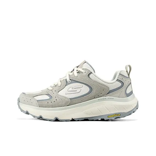 Skechers На открытом воздухе Амортизация Низкий Топ Уличная Обувь Женская Белая Серый