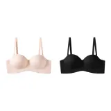 Розовая кожа + черный / 2 шт