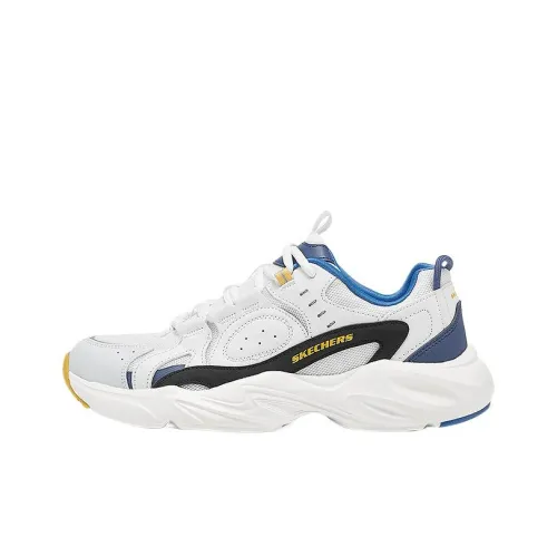 Skechers DLITES Износостойкий Дышащий Низкий Топ Casual Мужской Белый