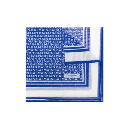 BALMAIN Полиамид Эластан Шелковые Шарфы Женские Синий