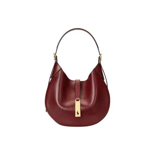 Polo Ralph Lauren Polo ID Коровья кожа Сумка через плечо Маленькая Женская Красная