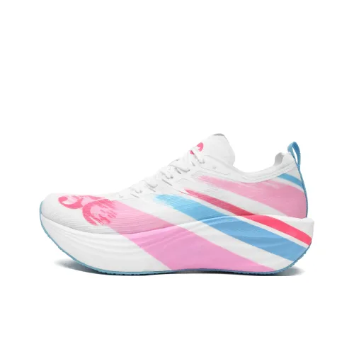 50 Амортизация Дышащий Ударопрочный Низкий Топ Марафон Беговые кроссовки Унисекс Цвет Чернила Отражающий Снег 002