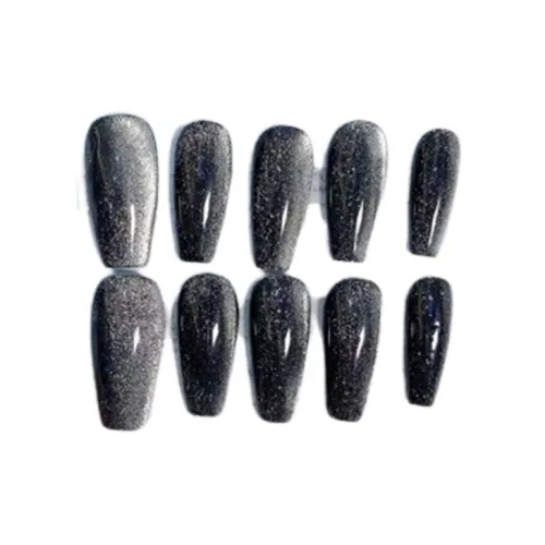 LIANJING [Night] Ручная работа Фальшивая Погоня Готический Кошачий глаз Хэллоуин Наклейка на Ногти Премиум Зимний 25 мм Средний ЛАДДЕР