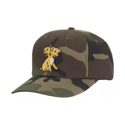 Supreme Хлопковая Смешанная Твил Кепки Унисекс Армейский Зеленый