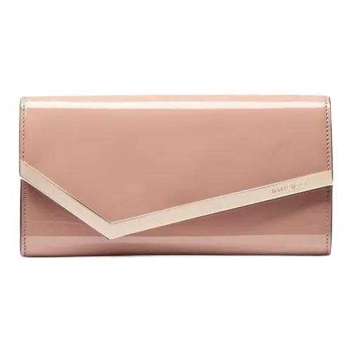 Jimmy Choo Золотая Зеленая Сумка с Ручкой для Плеча Женская Розовая