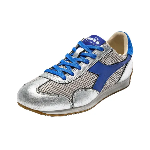 Diadora Heritage Беговые кроссовки Low Топ Серебряный/Синий Унисекс