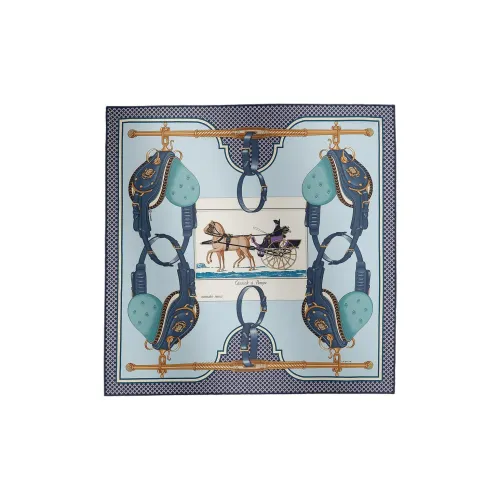 HERMES Carrick a Pompe Шелковые шарфы Унисекс