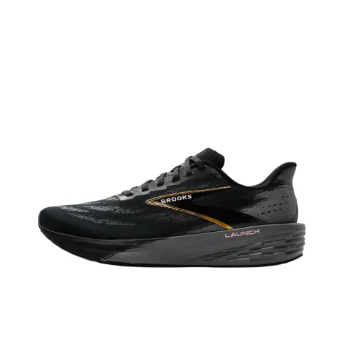 Brooks Беговые кроссовки Низкий верх Черный/Серый/Золотой Мужской