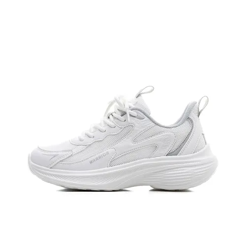 Warrior Амортизация Низкий Топ Повседневные Беговые Кроссовки Спринт Унисекс Белый Серый