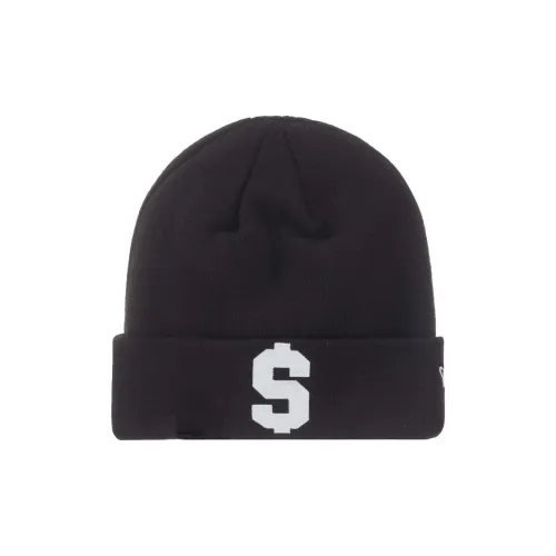 Supreme x New Era Акриловые шапки-бини Мужской Черный