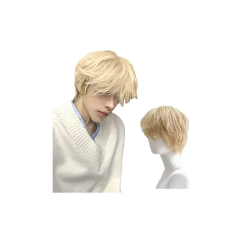 GLUNA Дифференциальный BROKEN COVER Мужская парик из белого золота Японский стиль COS