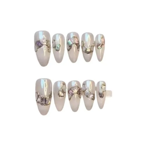 LIANJING Ручной работы Многоцветный Оболочка Камень AUTUMN Зимний Осветляющий Фальшивая Погоня Овал Средний LADDER 25 мм