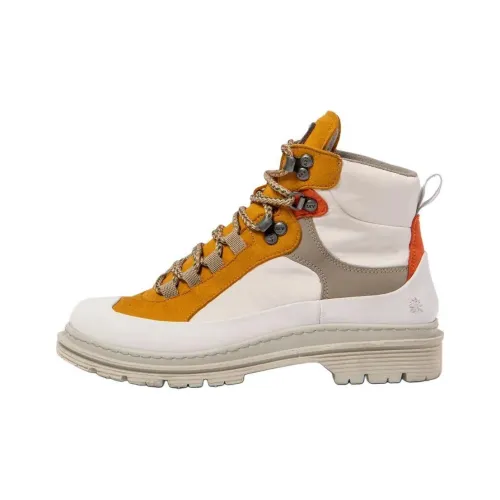 Art Birmingham Короткий Мартин Boot 4CM Женские Белые Коричневый