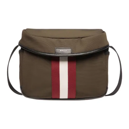 BALLY Code Нейлоновая Сумка через плечо Сумка на плечо Мужская Армейский зеленый