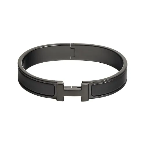 HERMES Эмаль Браслеты Унисекс Черный