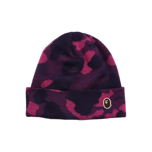 A BATHING APE Трикотажная ткань Шапки-бини Унисекс Фиолетовый