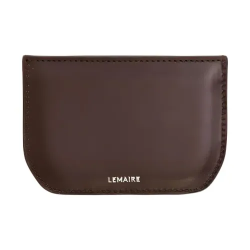Lemaire Телячья кожа Держатель для карт Женские Шоколад