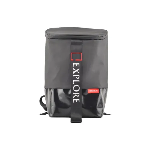 ZHONGGUOGUOJIADILI Ткань PVC Рюкзак Большой Унисекс Черный