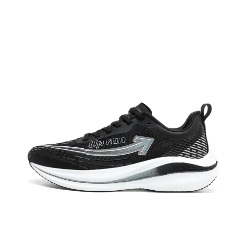Кроссовки Up Run для бега, низкий топ, графитовый черный, унисекс