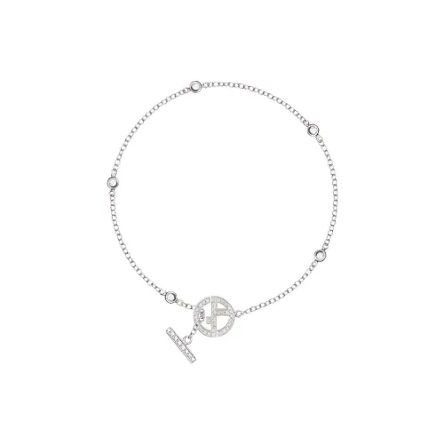 AMANI 18К золото Ромб Золотые браслеты унисекс Серебряный