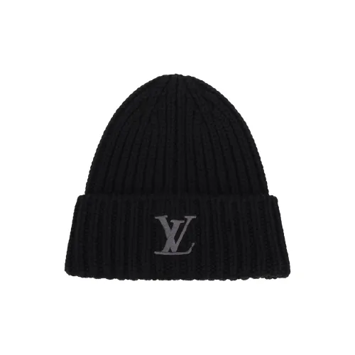LOUIS VUITTON Овечья шерсть Шапки-бини Мужской Черный