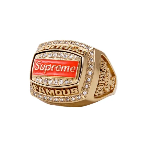 Supreme CUBIC Циркон Кольца Унисекс Золото