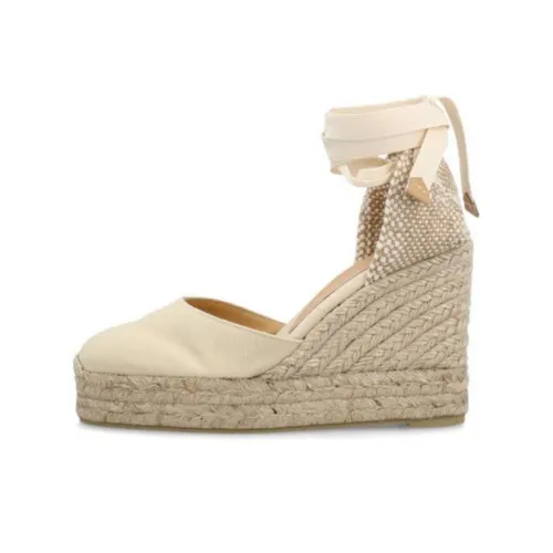 Castañer Carina Клиновидный каблук Высокие каблуки 9 см Женские Бежевые