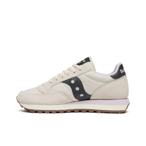 Saucony Jazz Original Дышащий и Противоскользящий Низкий Топ Повседневная Обувь Женская Кремовая Черная