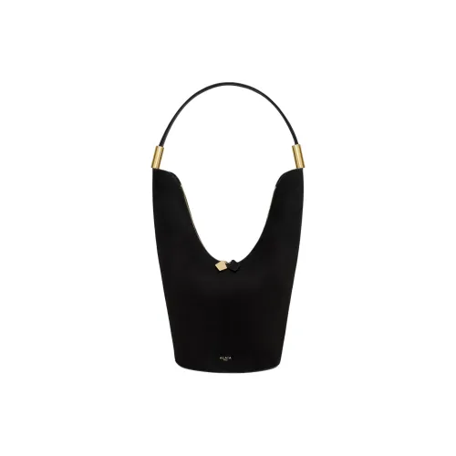Alaia Козья кожа Ведрообразная сумка Сумка Сумка через плечо Средняя Женская Черная