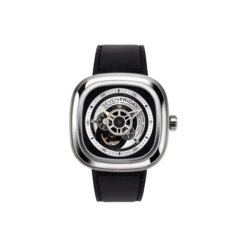 SEVENFRIDAY Автоматический Механический Часы для Мужчин 47,6mm*47mm Серебряные