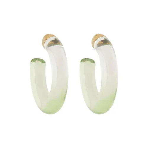 AMANI Смола Полиэстер Brass Earrings Женские Зеленый