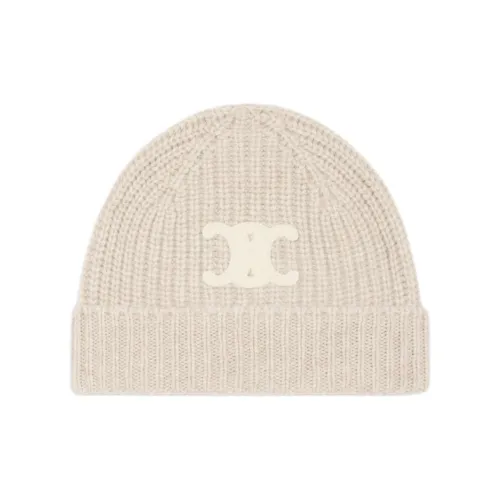 CELINE Кашемир Шапки-бини Унисекс Бежевый