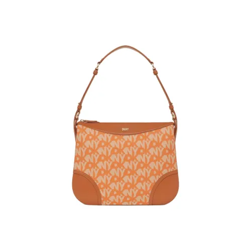 DKNY Gramercy Полиэстер с кожаными вставками сумка через плечо среднего размера женская коричневый