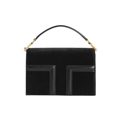 TOTEME Корова Кожа Одно Плечо Сумка Мини Женская Черная