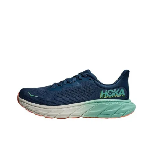 HOKA ONE ONE Arahi 7 Противоскользящий Устойчивый к истиранию Низкий Топ Повседневные Беговые кроссовки Женские Синий