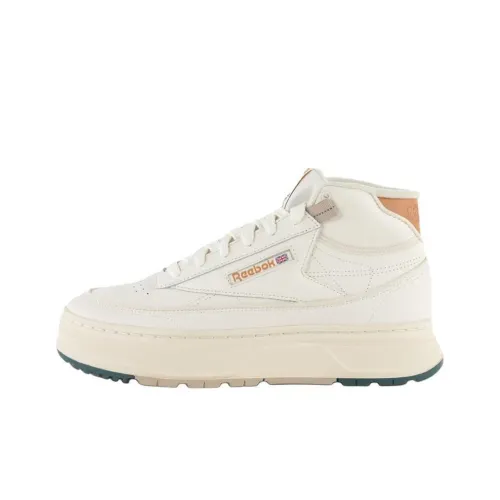 Reebok CLUB C GEO MID Топ Кроссовки для скейтбординга Женские Белые