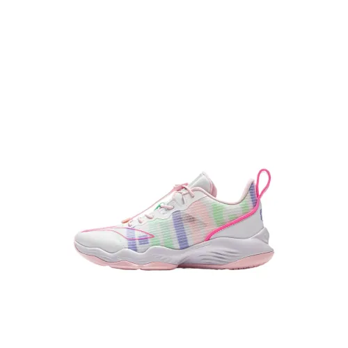 LINING YOUNG Баскетбольная юбка Резистентная Низкий Топ Детские Баскетбольные кроссовки Стандартный Белый Детский