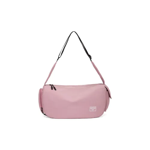 TAKI Nylon Fashion Casual Сумка через плечо Стандартная Унисекс Черный Таро Фиолетовый Шалфей Зеленый Вишневый Цветок Розовый Экрю