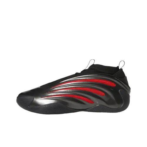 Adidas Harden Vol.9 Slip-resistant Abrasion-resistant MID Баскетбольные кроссовки Unisex Черный Красный