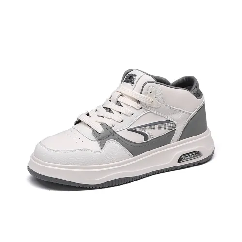 Spider King MID Топ Скейтборд Кроссовки Мужские Белые Серые