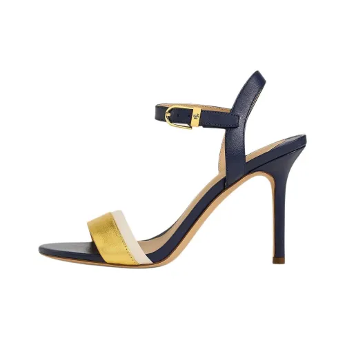 LAUREN RALPH LAUREN Gwen One Strap Sandals 9cm Women's Navy Blue LAUREN RALPH LAUREN Gwen One Ремень Сандалии 9см Женские Морской Синий