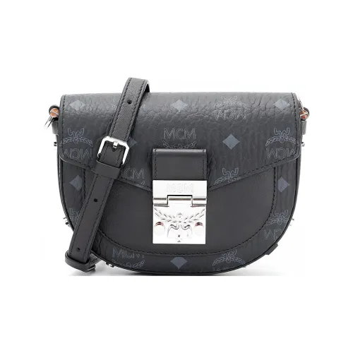 MCM Patricia Visetos Сумка через плечо из искусственной кожи маленькая женская черная