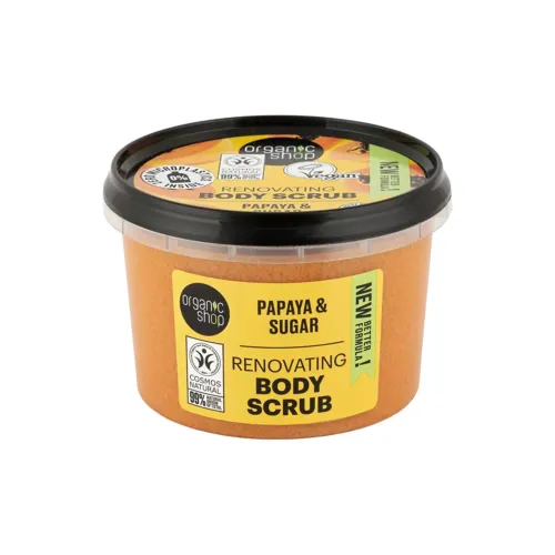 ORGANIC SHOP Juicy Папайя Скरब для тела 250 мл Отшелушивающее очищение