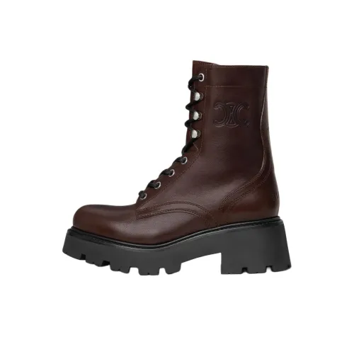 CELINE Triomphe Ботильоны 4,5 см Женские Коричневый